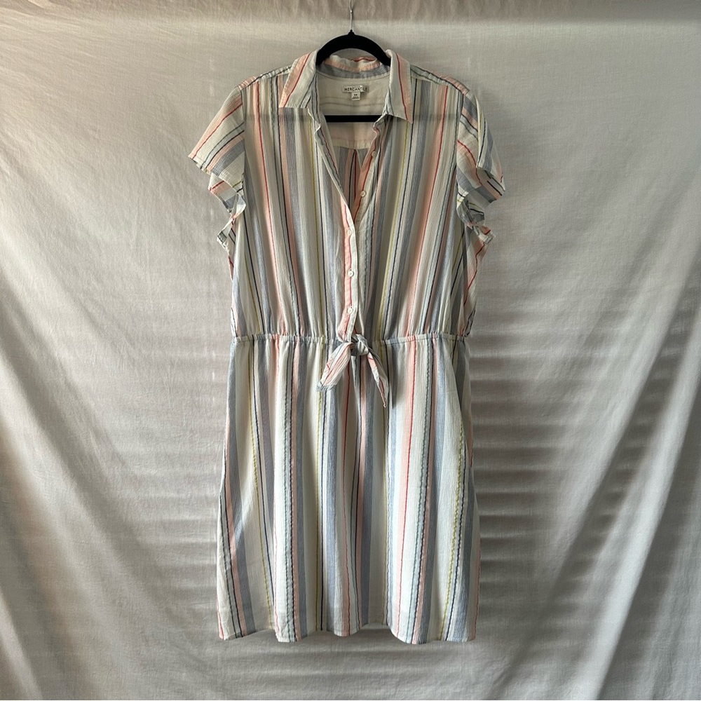 J. Crew Cotton Tie Waist Dress
